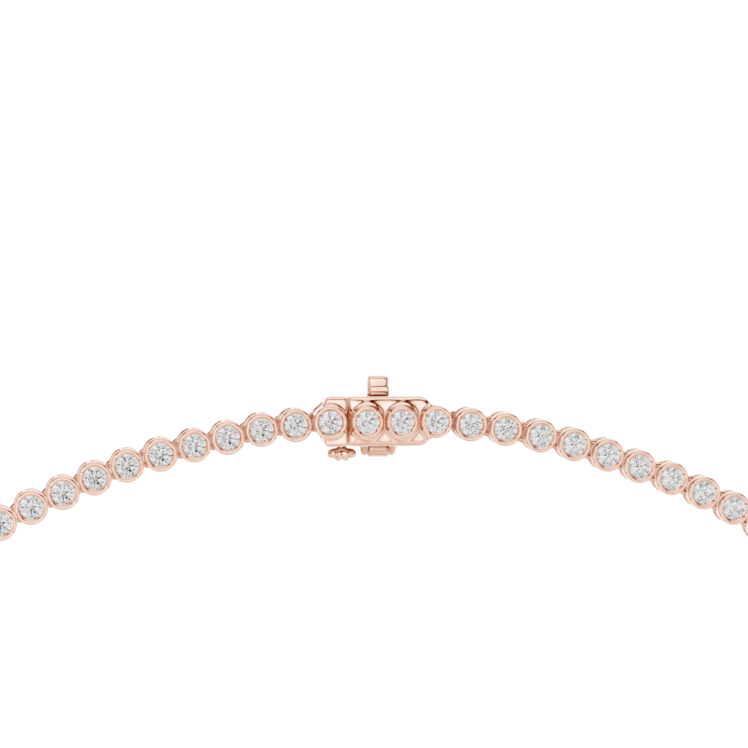 Classic White Gold Diamond Tennis Necklace Elegant Wedding and Party Wear Jewelry for Women