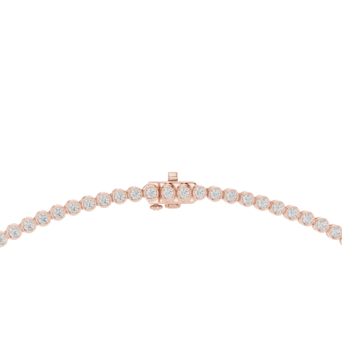Classic White Gold Diamond Tennis Necklace Elegant Wedding and Party Wear Jewelry for Women