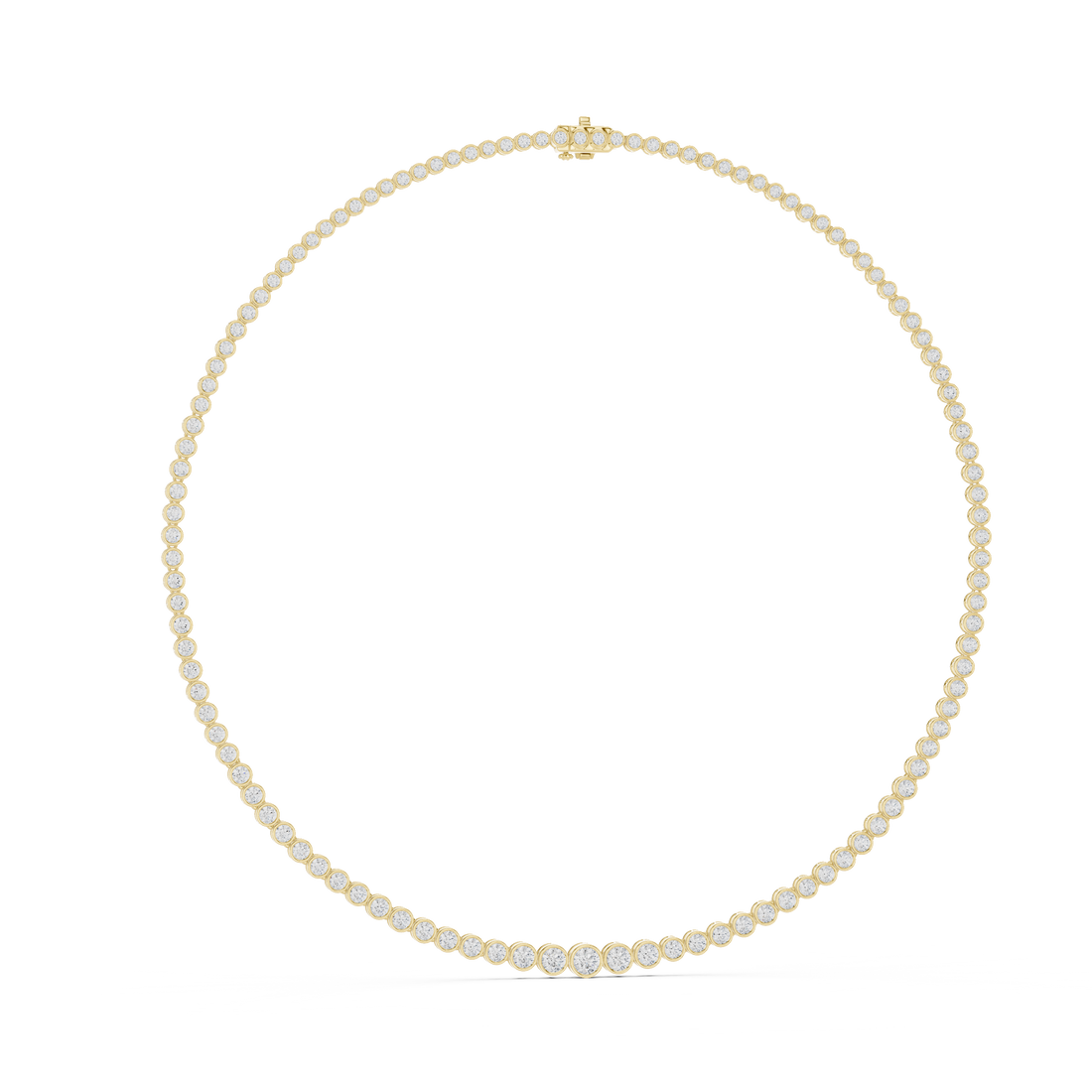 Classic White Gold Diamond Tennis Necklace Elegant Wedding and Party Wear Jewelry for Women
