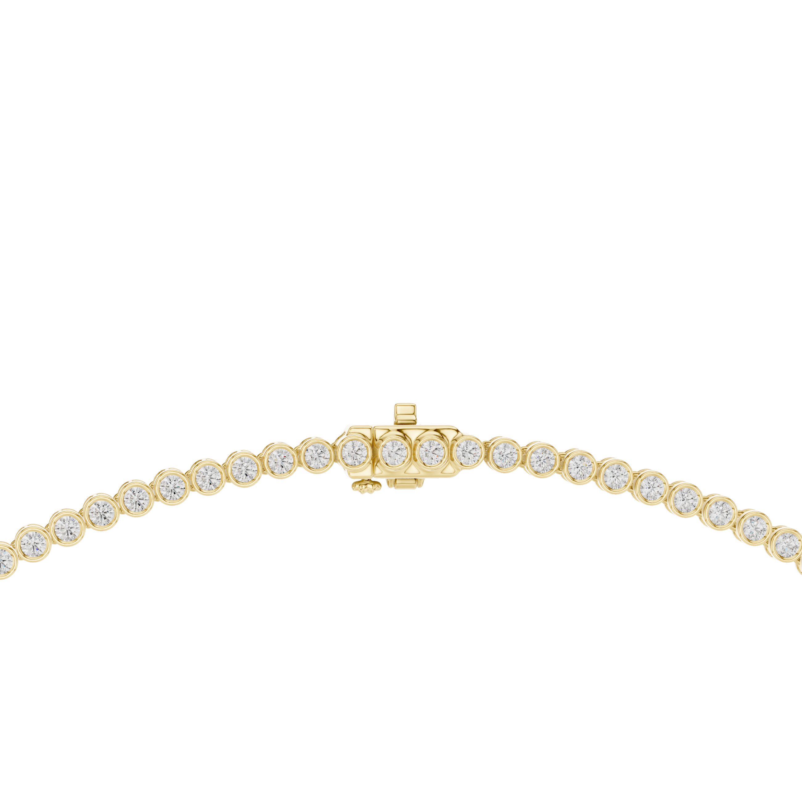 Classic White Gold Diamond Tennis Necklace Elegant Wedding and Party Wear Jewelry for Women