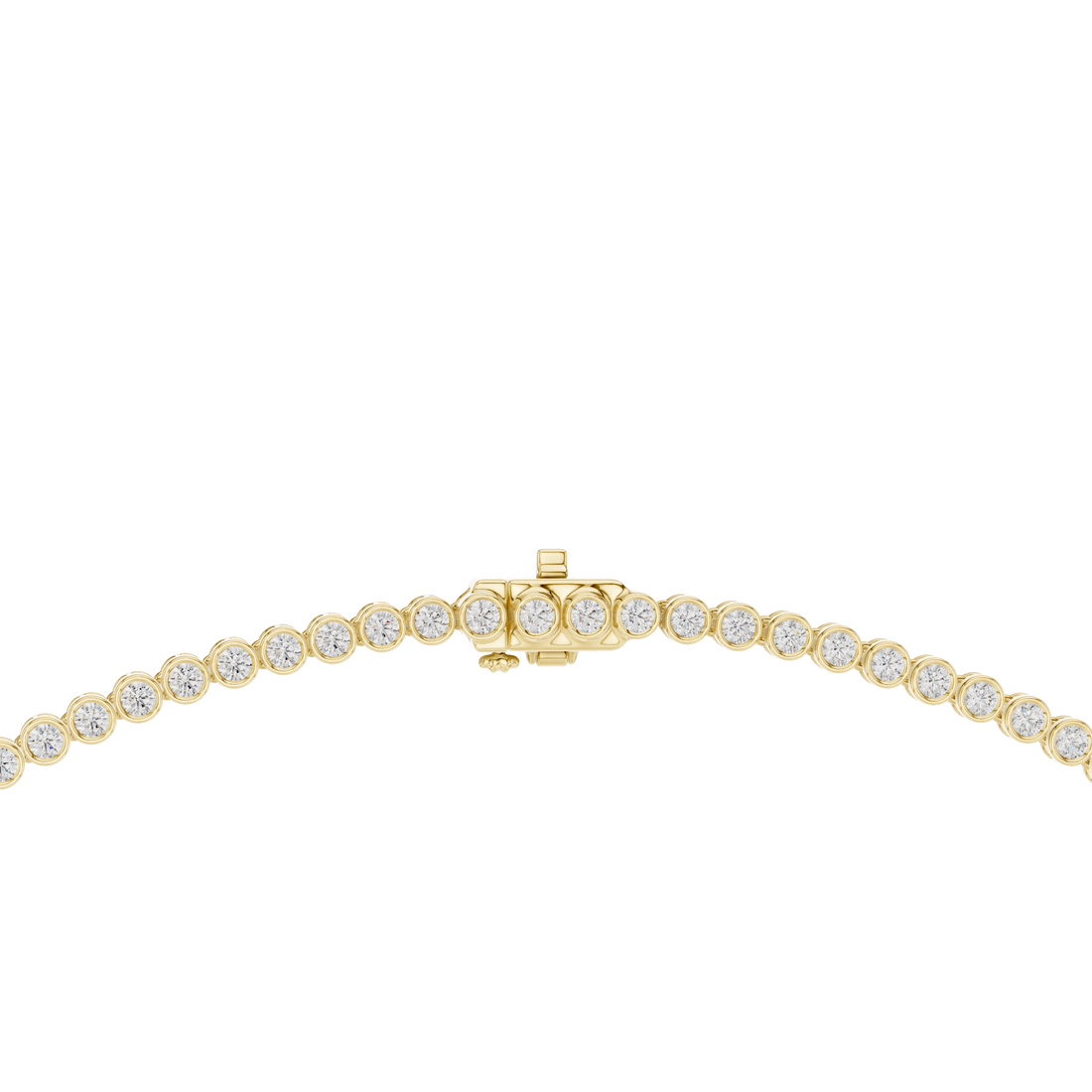 Classic White Gold Diamond Tennis Necklace Elegant Wedding and Party Wear Jewelry for Women