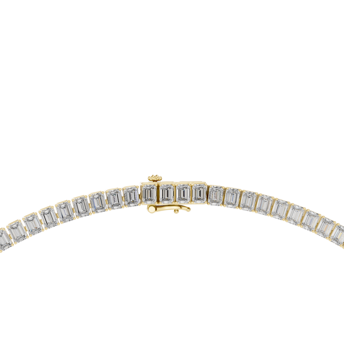 Minimalist Diamond Tennis Necklace in White Gold Fine Jewelry for Wedding and Party Wear
