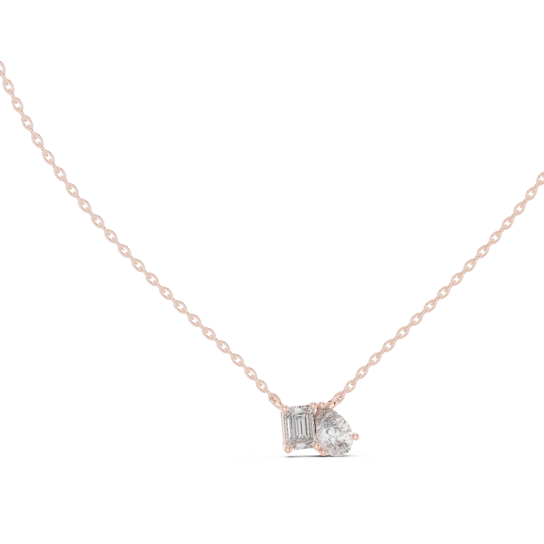 Toi Et Moi Wedding Dainty Pendant For Women's