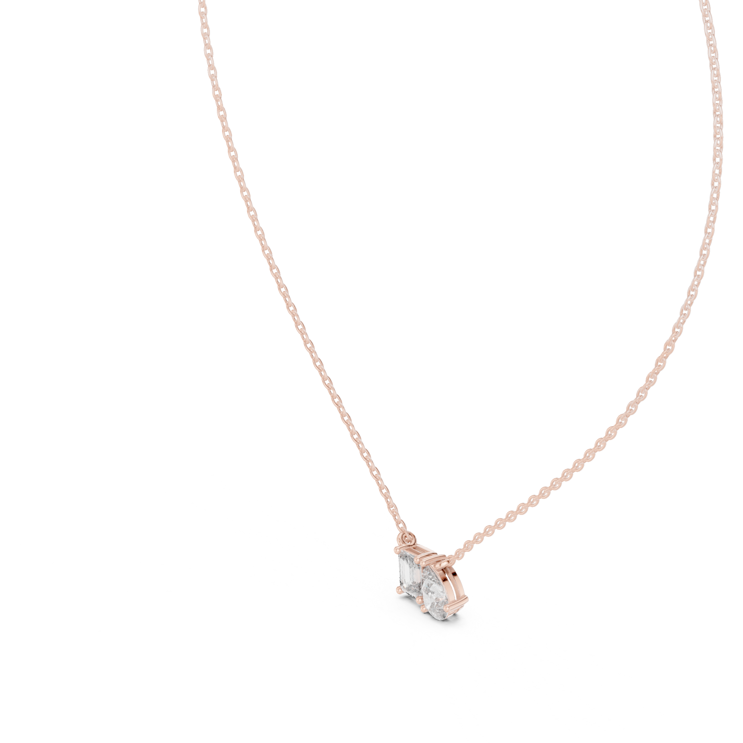 Toi Et Moi Wedding Dainty Pendant For Women's