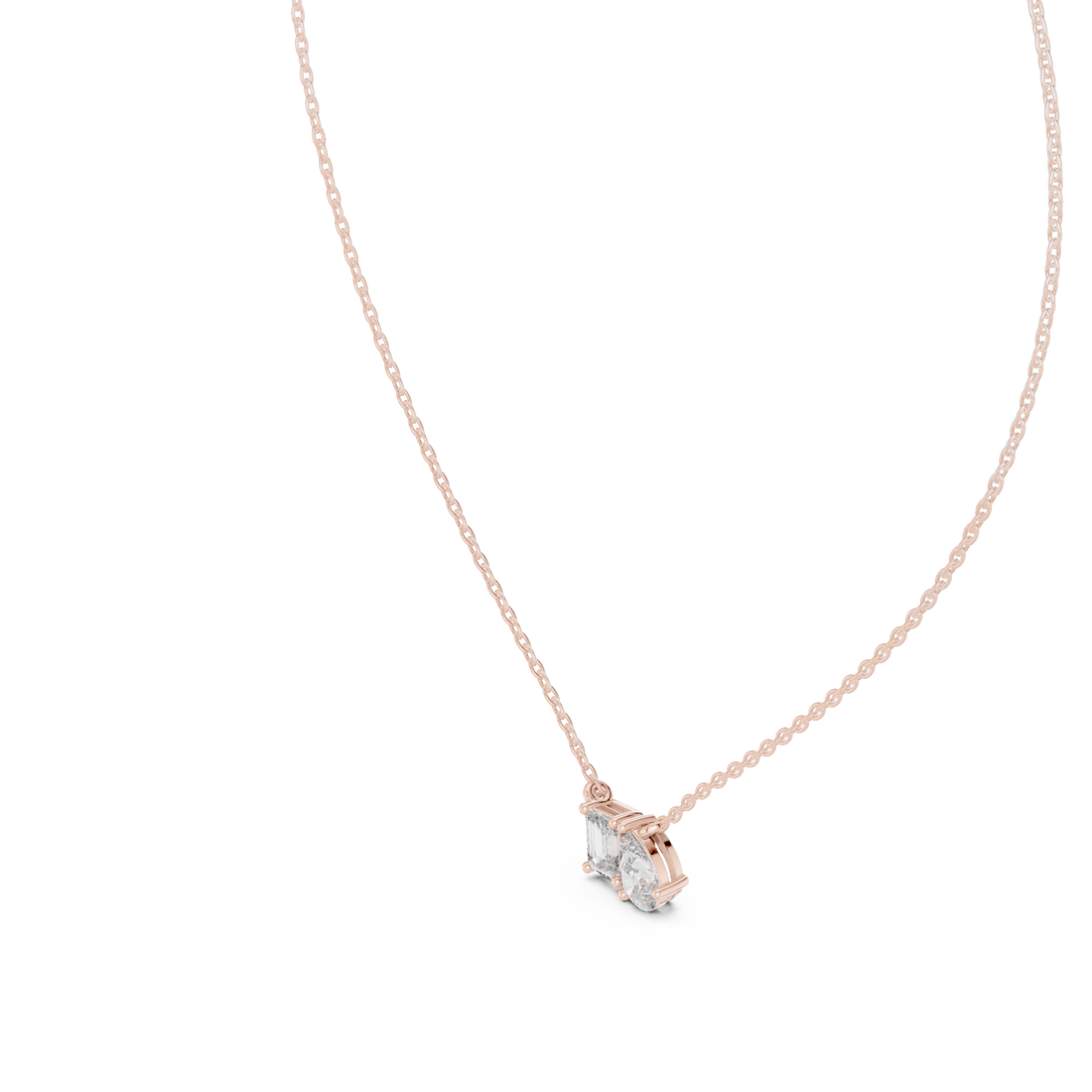 Toi Et Moi Wedding Dainty Pendant For Women's