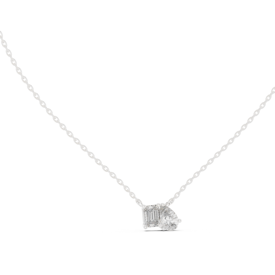 Toi Et Moi Wedding Dainty Pendant For Women's