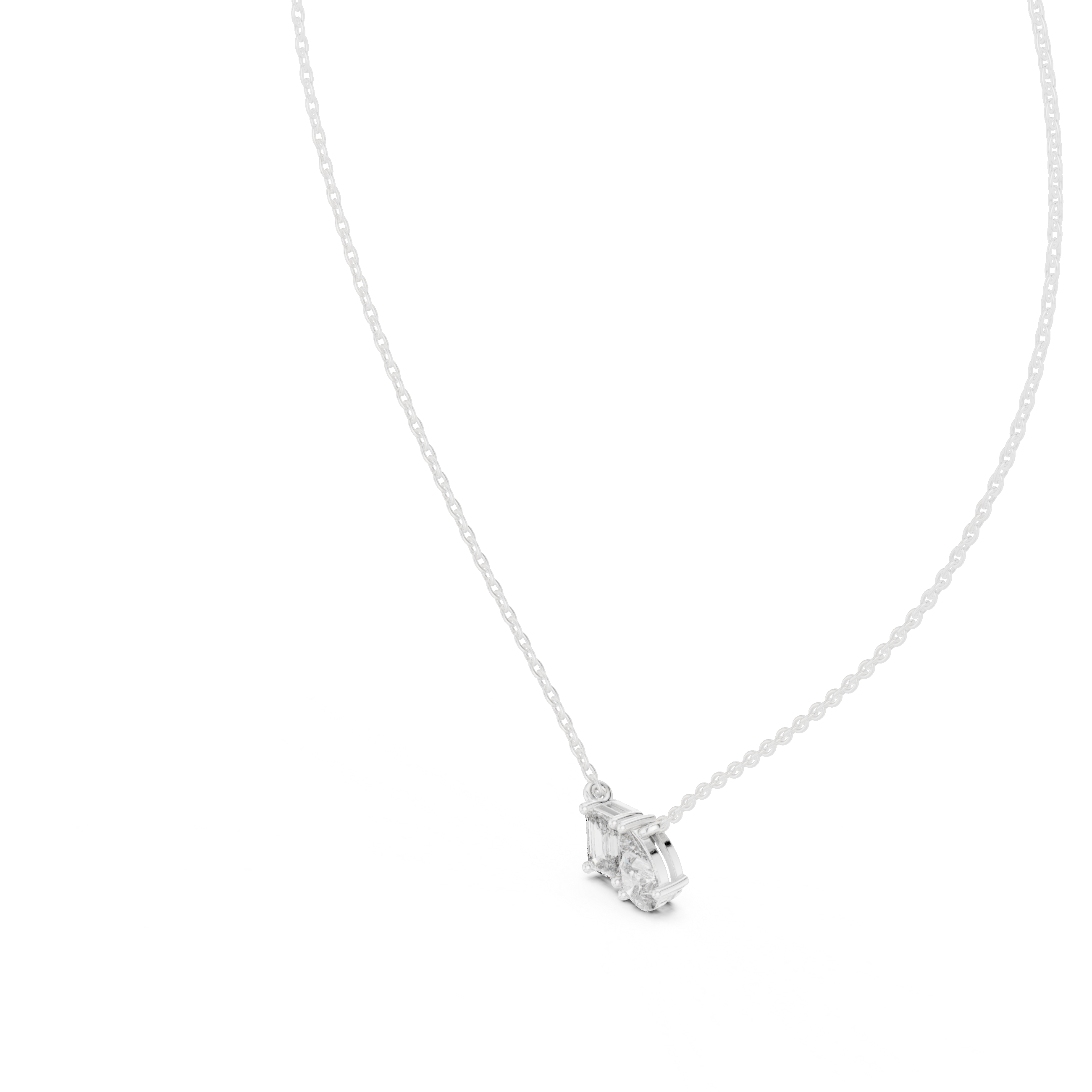 Toi Et Moi Wedding Dainty Pendant For Women's