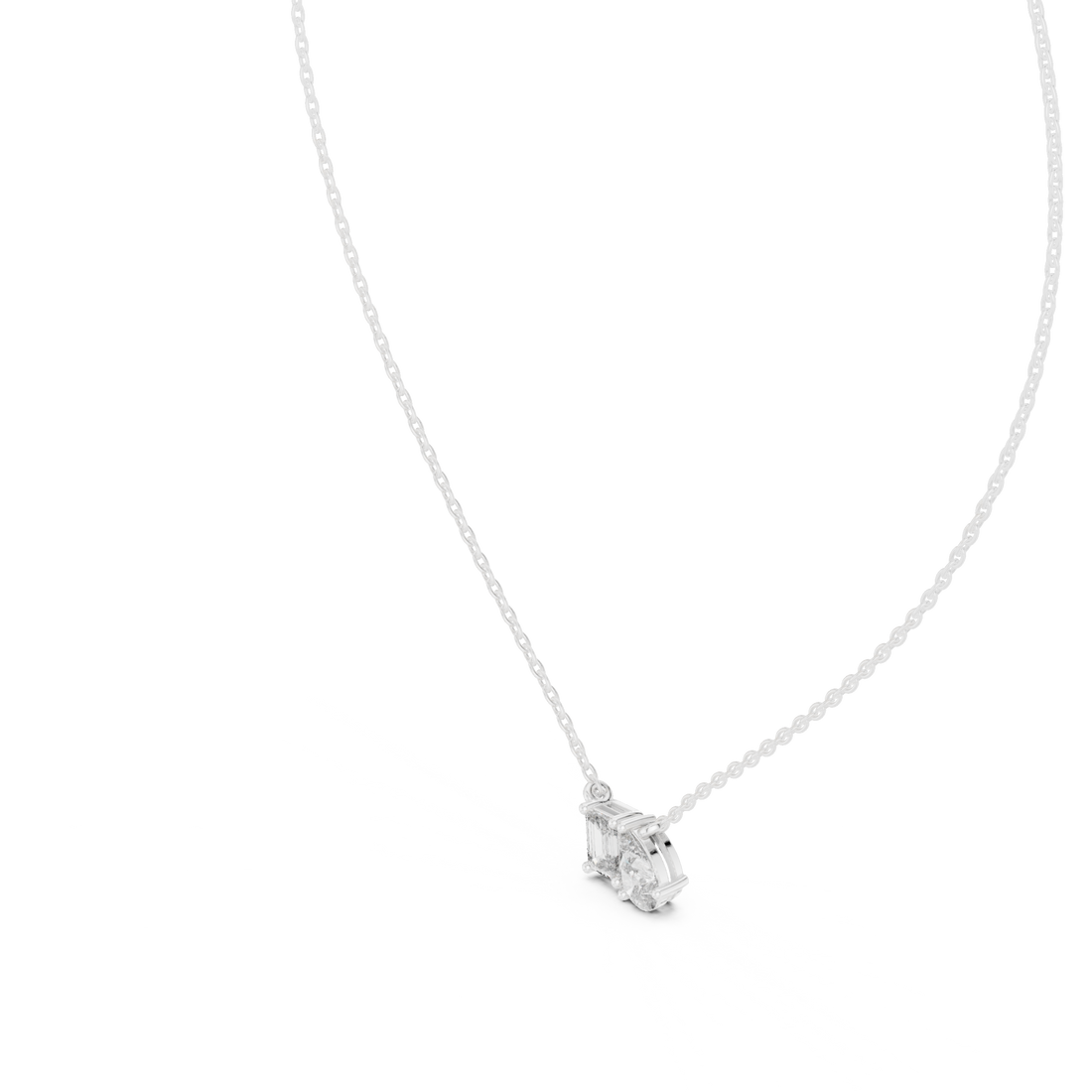 Toi Et Moi Wedding Dainty Pendant For Women's