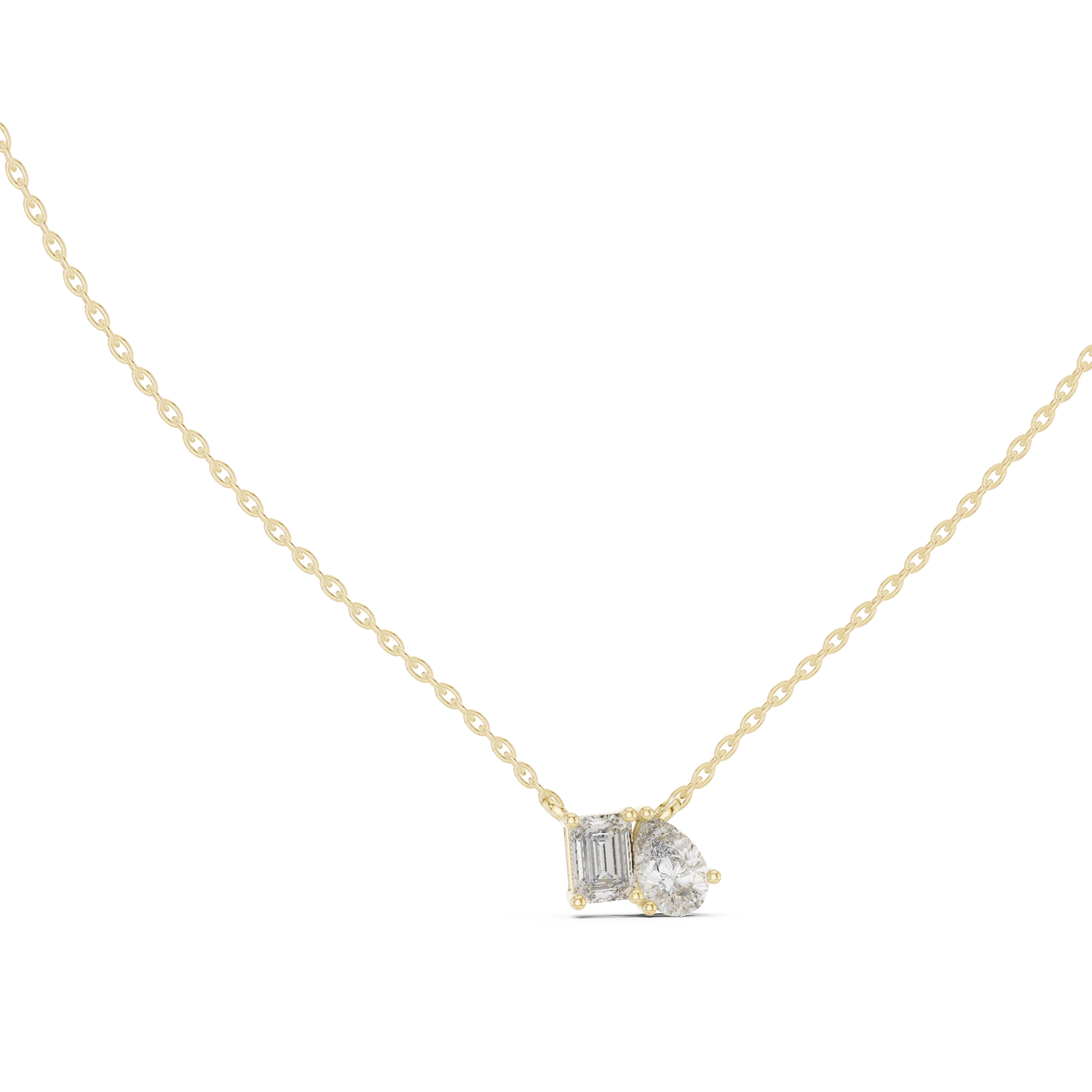 Toi Et Moi Wedding Dainty Pendant For Women's