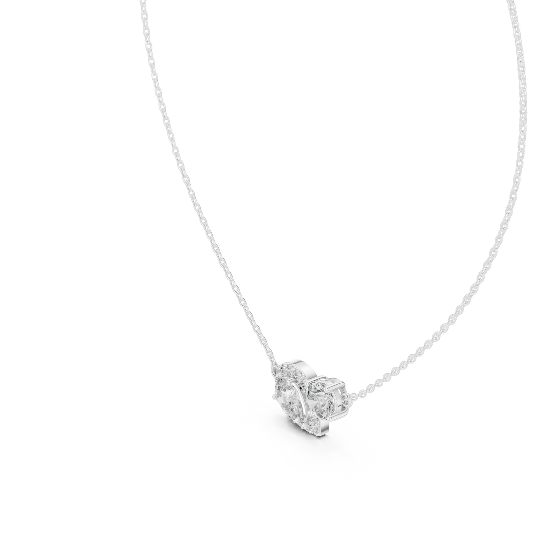 Dainty Diamond Pendant Necklace, Stylish Rose Gold Jewelry Gift for Her