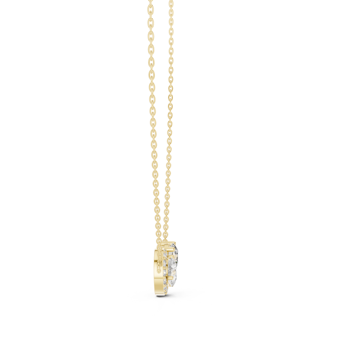 Dainty Diamond Pendant Necklace, Stylish Rose Gold Jewelry Gift for Her