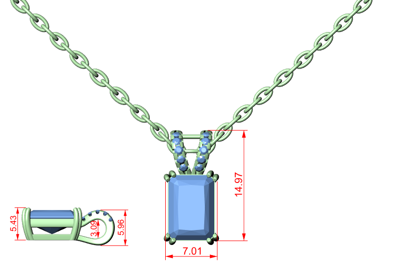Radiant Diamond Pendant Necklace, Minimal White Gold Jewelry for Everyday Wear