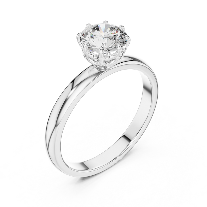 1 Carat Flush Stacking Round High Profile Solitaire