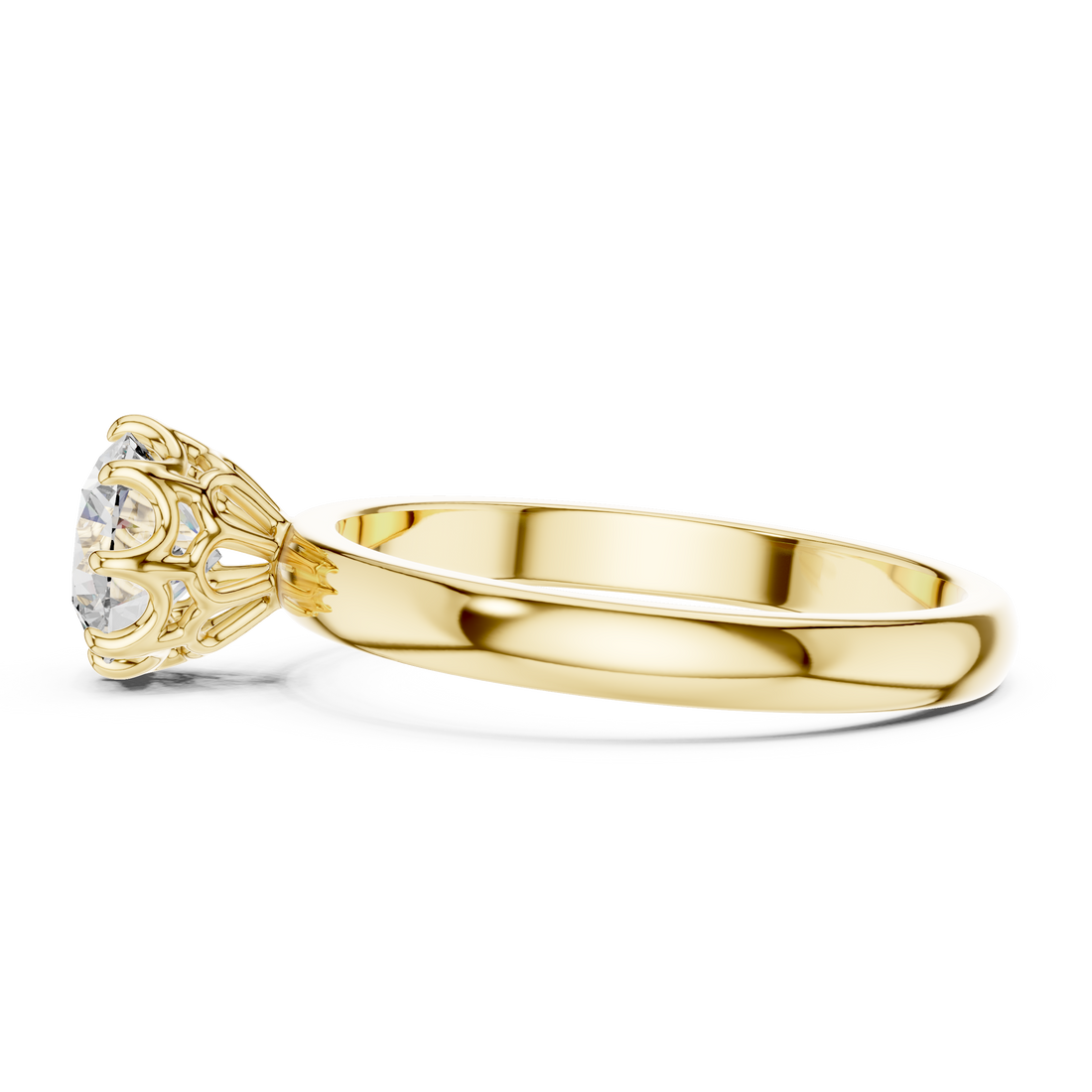 1 Carat Flush Stacking Round High Profile Solitaire