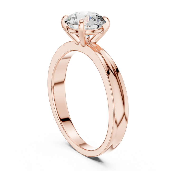 Stunning 1 Ct Round Diamond Spark Classic Solitaire Ring