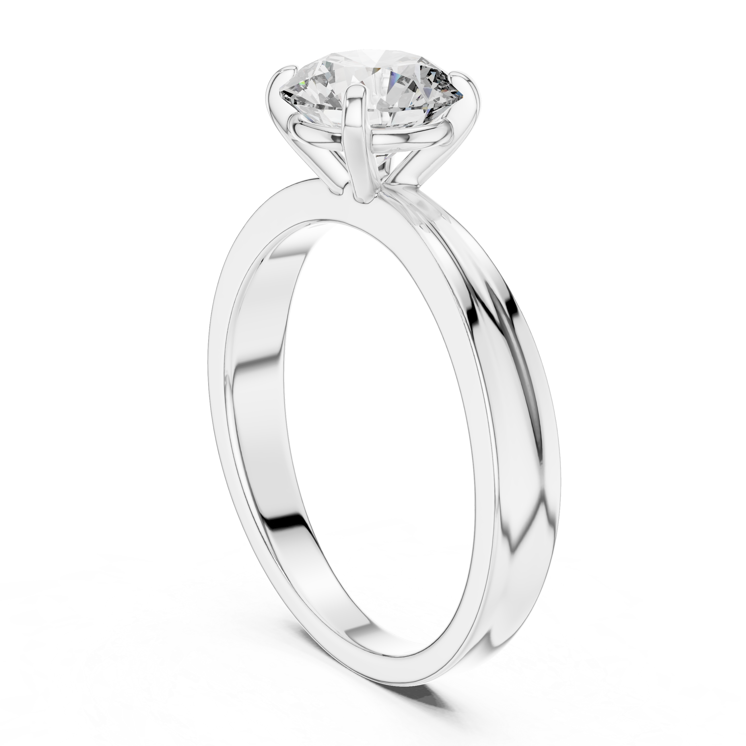 Stunning 1 Ct Round Diamond Spark Classic Solitaire Ring