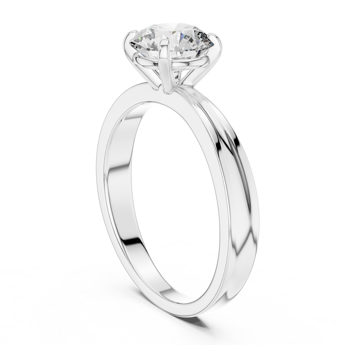 Stunning 1 Ct Round Diamond Spark Classic Solitaire Ring