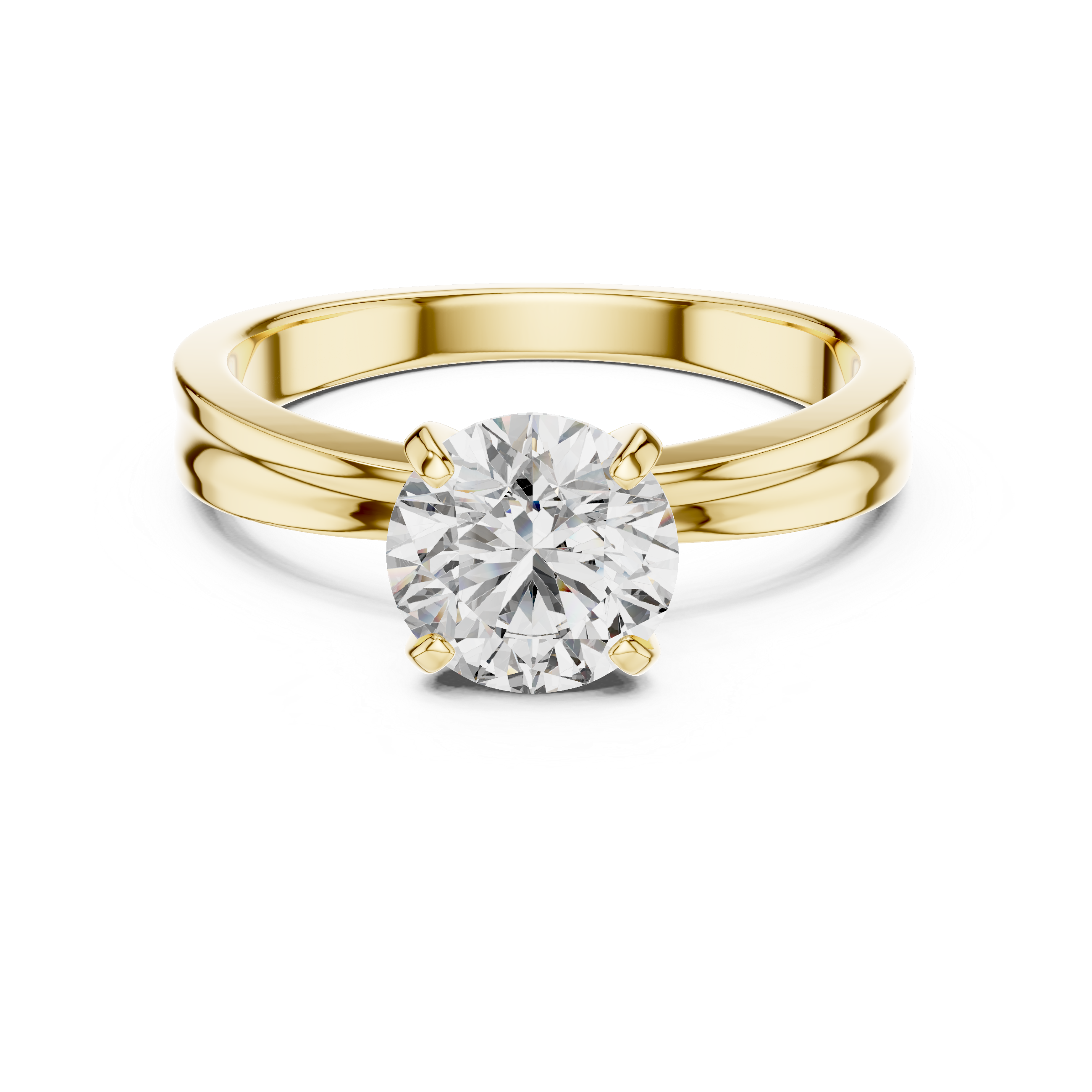 Stunning 1 Ct Round Diamond Spark Classic Solitaire Ring