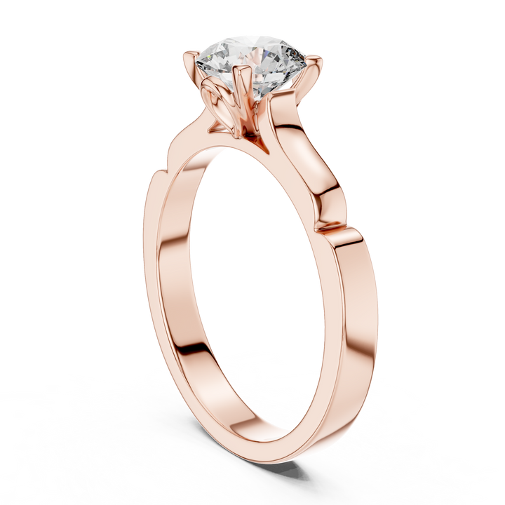 Pure Brilliance Solitaire 1 Ct Round Engagement Ring