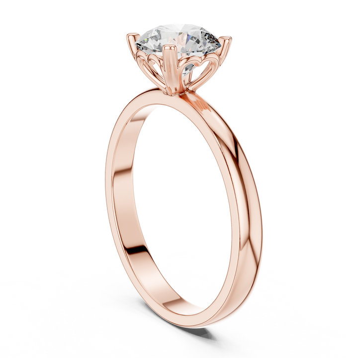 Forever Love Solitaire 1 Ct Round Diamond Ring