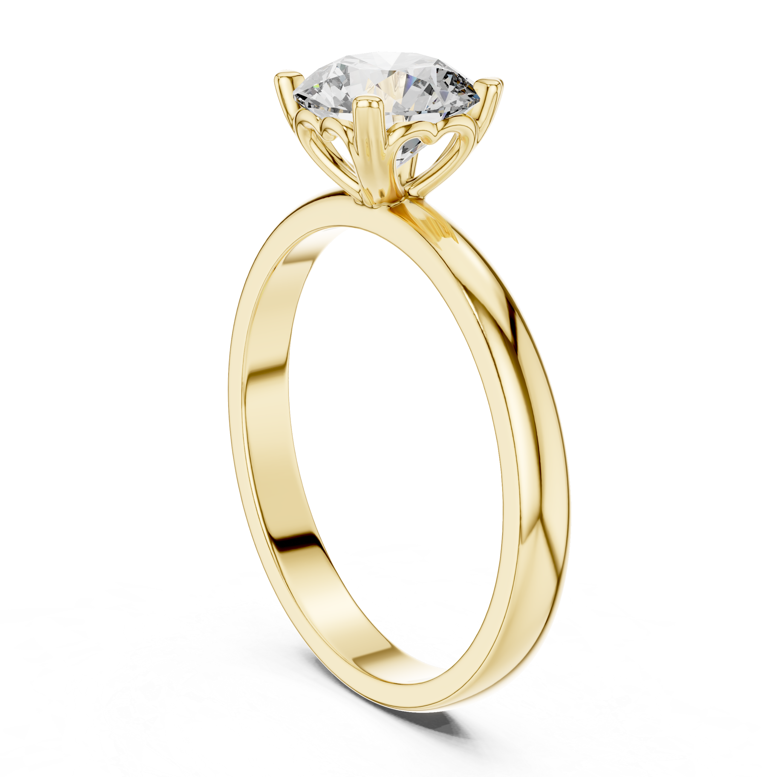 Forever Love Solitaire 1 Ct Round Diamond Ring