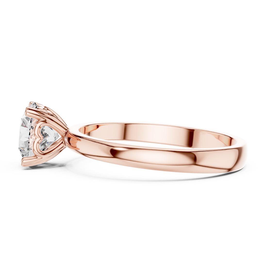 Forever Love Solitaire 1 Ct Round Diamond Ring