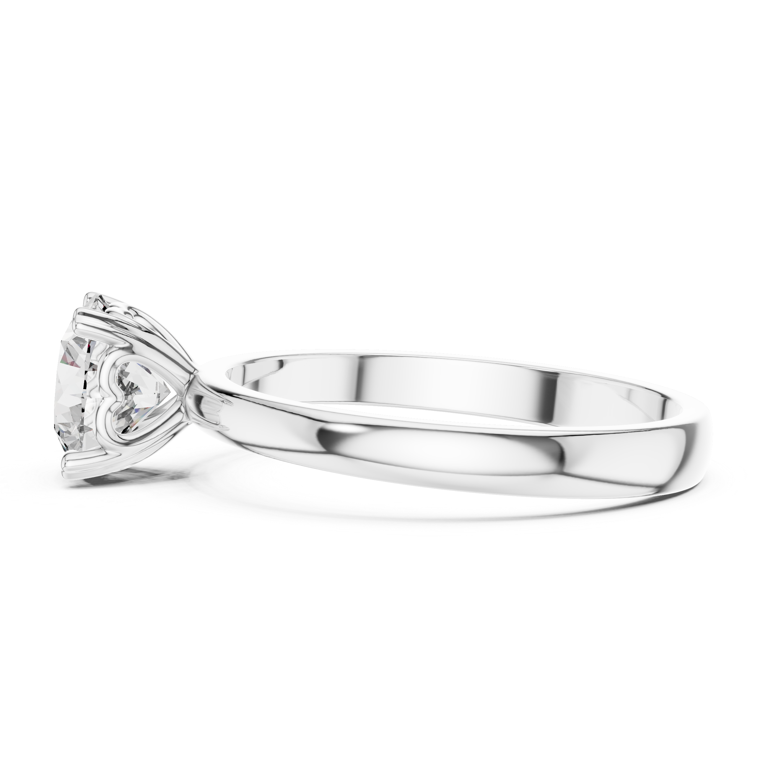 Forever Love Solitaire 1 Ct Round Diamond Ring