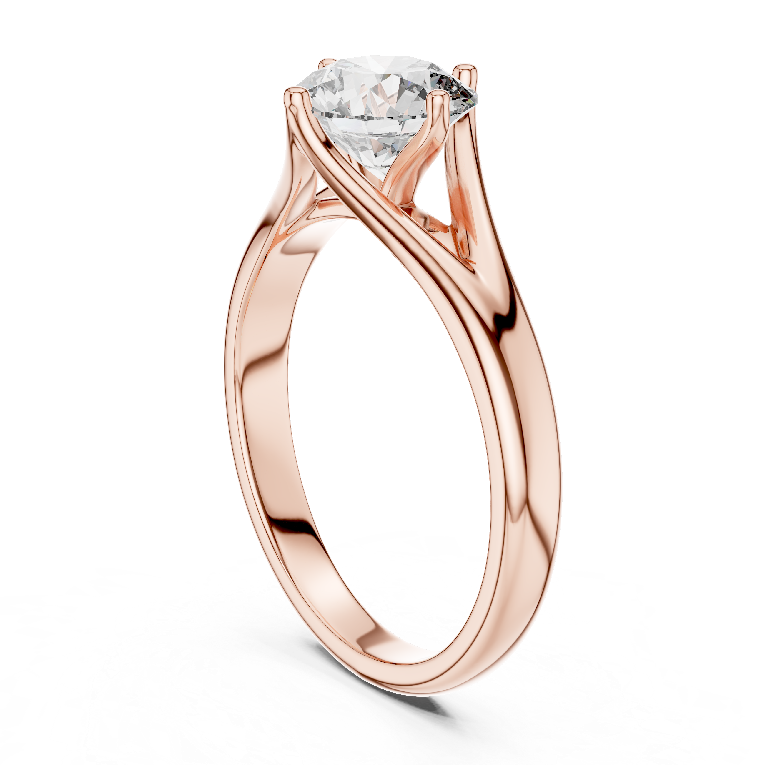 Timeless Elegance Split Shank Solitaire Ring