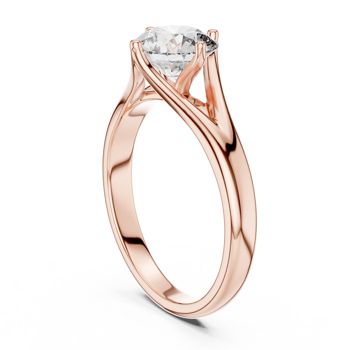 Timeless Elegance Split Shank Solitaire Ring