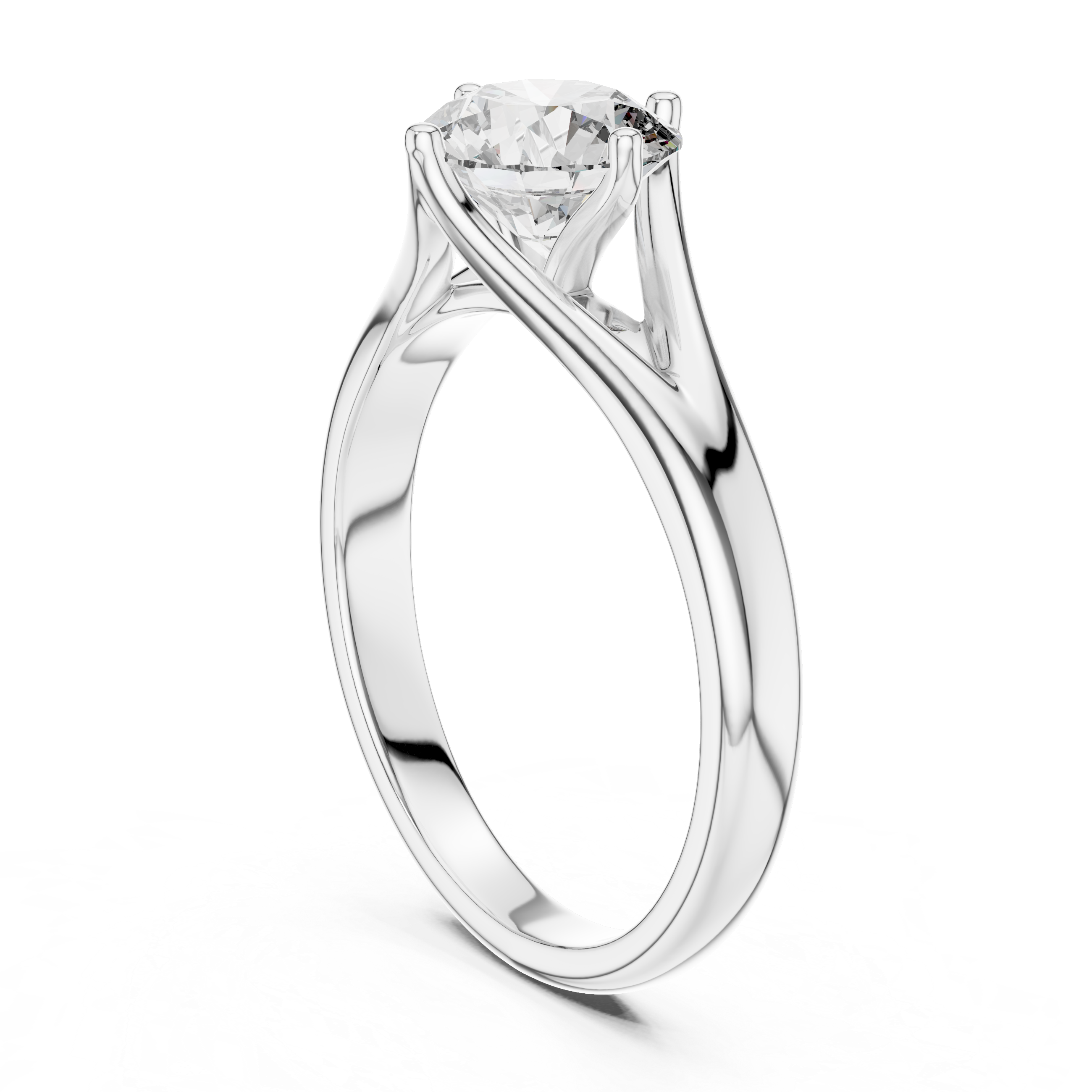 Timeless Elegance Split Shank Solitaire Ring