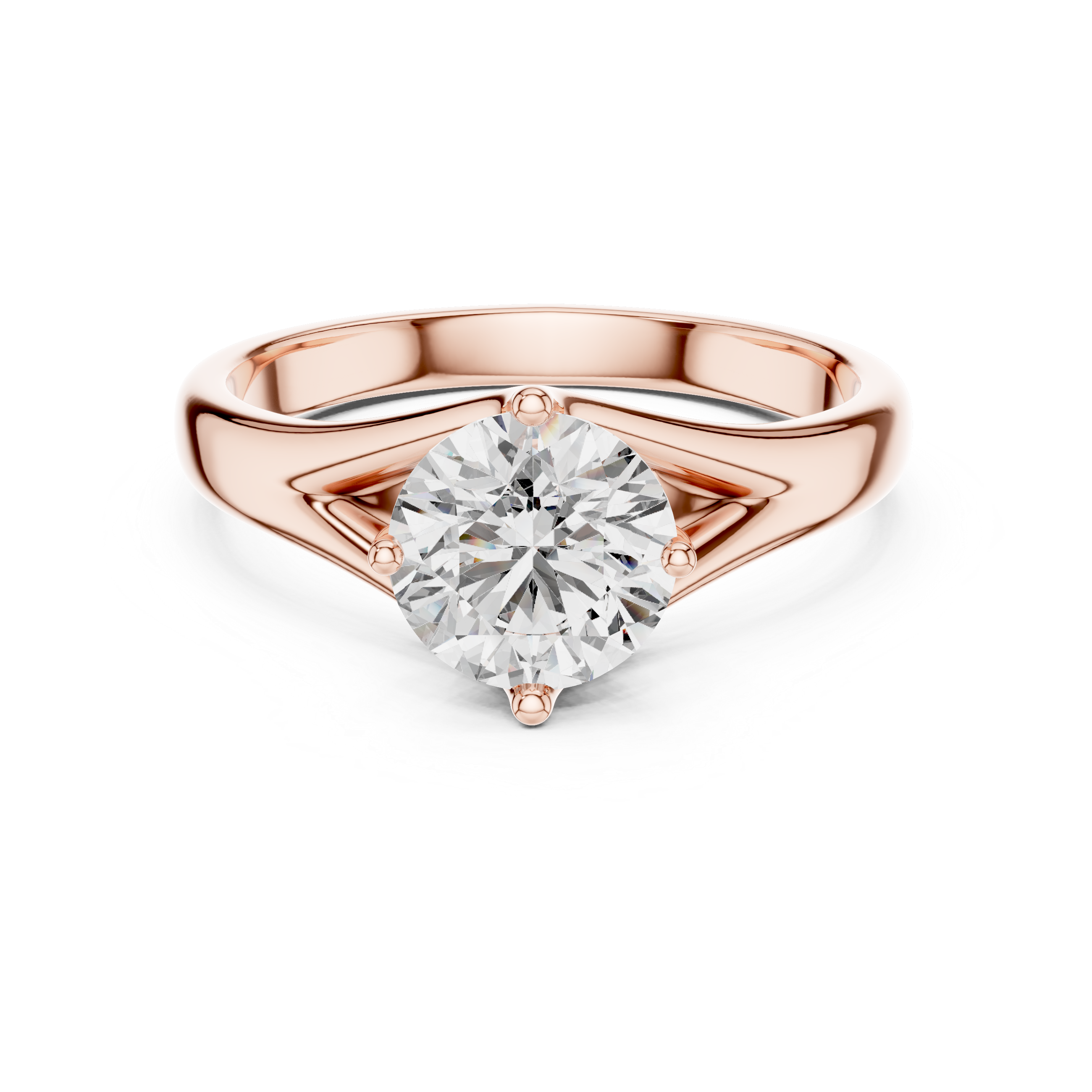 Timeless Elegance Split Shank Solitaire Ring