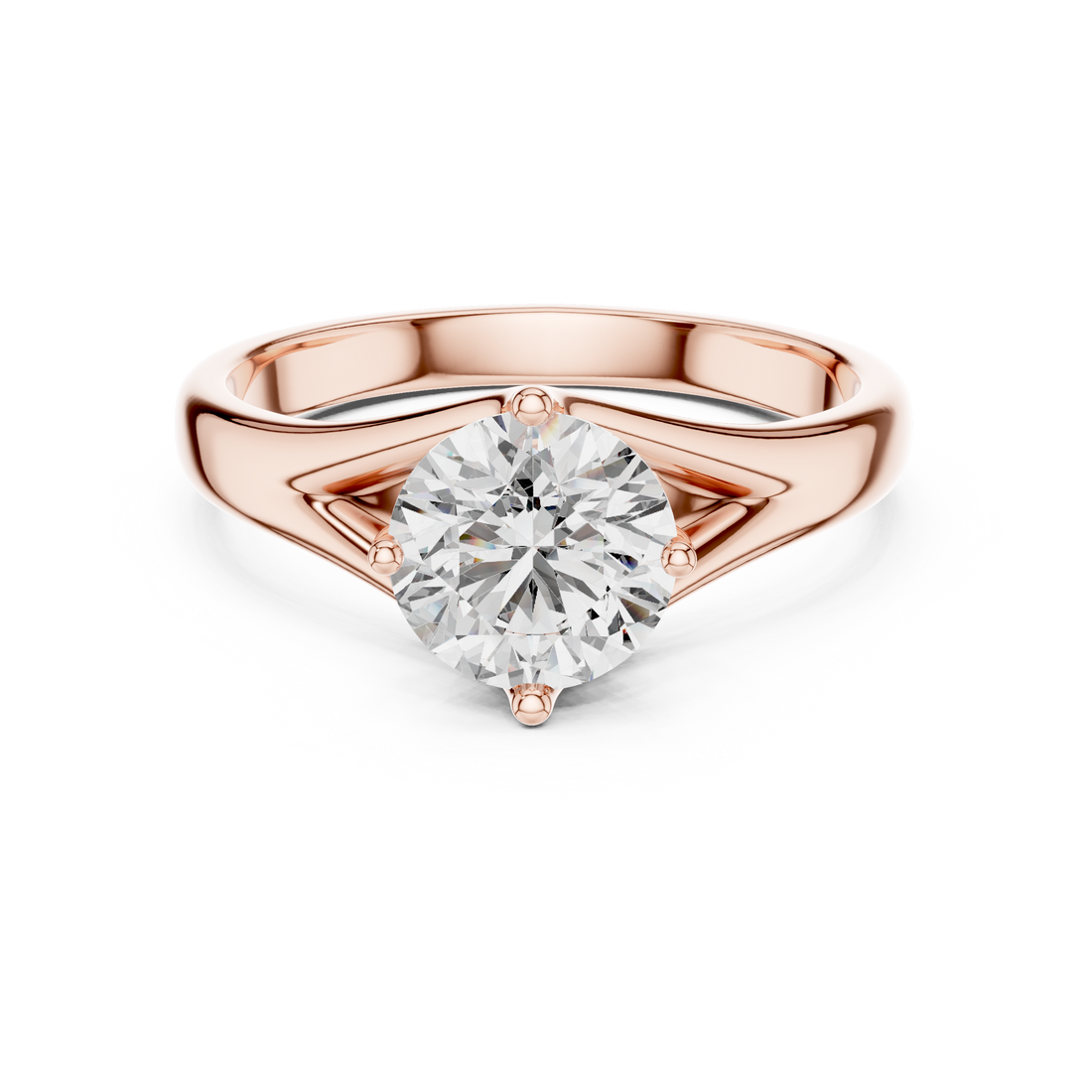 Timeless Elegance Split Shank Solitaire Ring