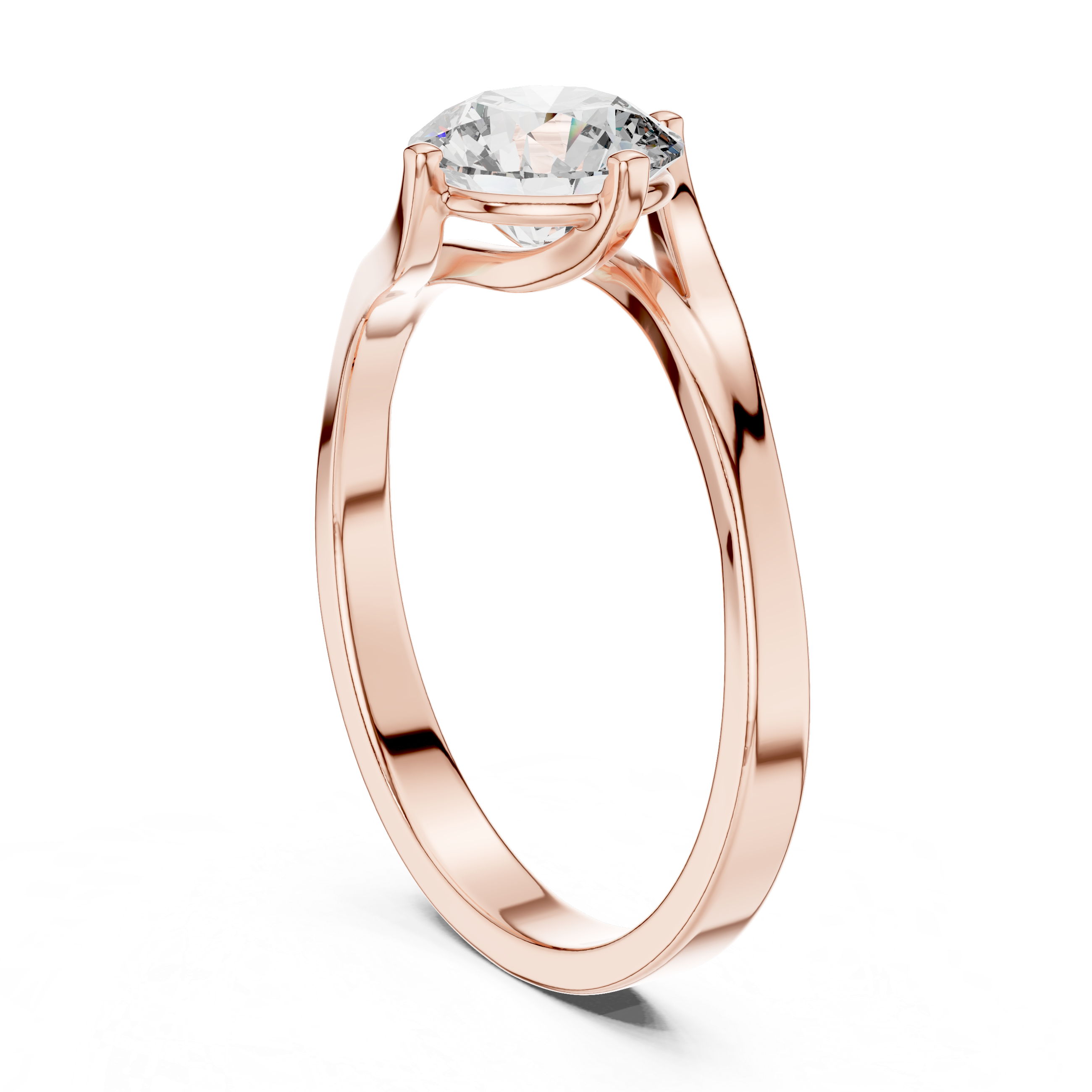 Modern Twist Bypass Ring Design