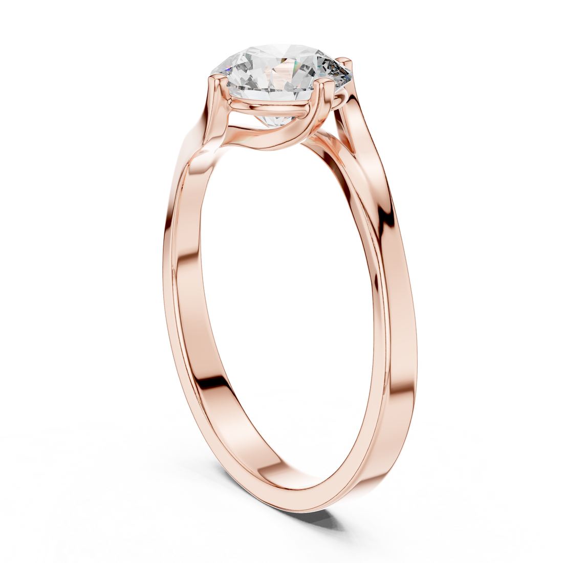 Modern Twist Bypass Ring Design