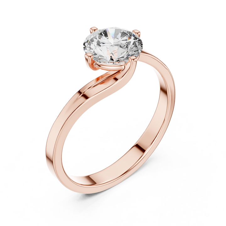 Modern Twist Bypass Ring Design