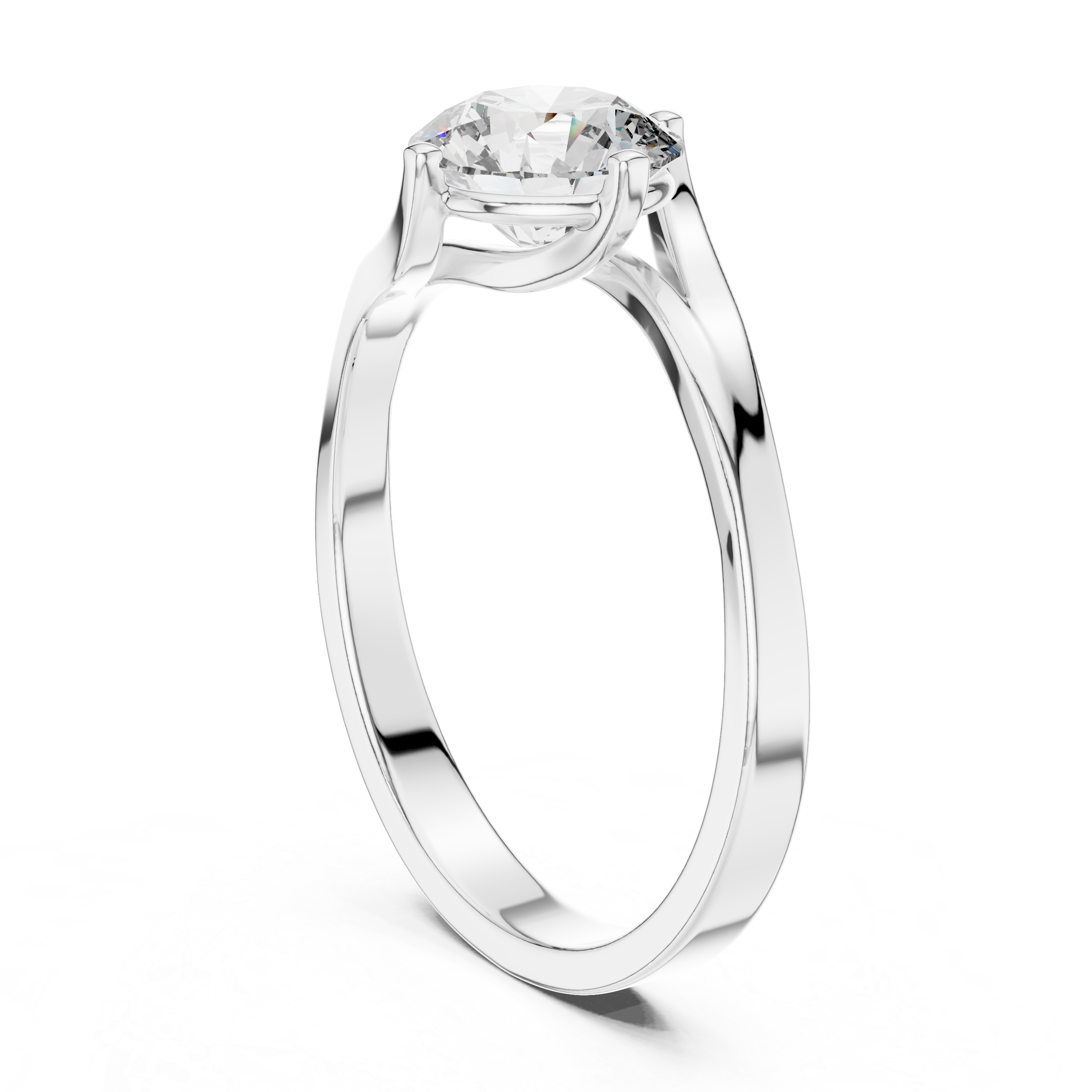 Modern Twist Bypass Ring Design