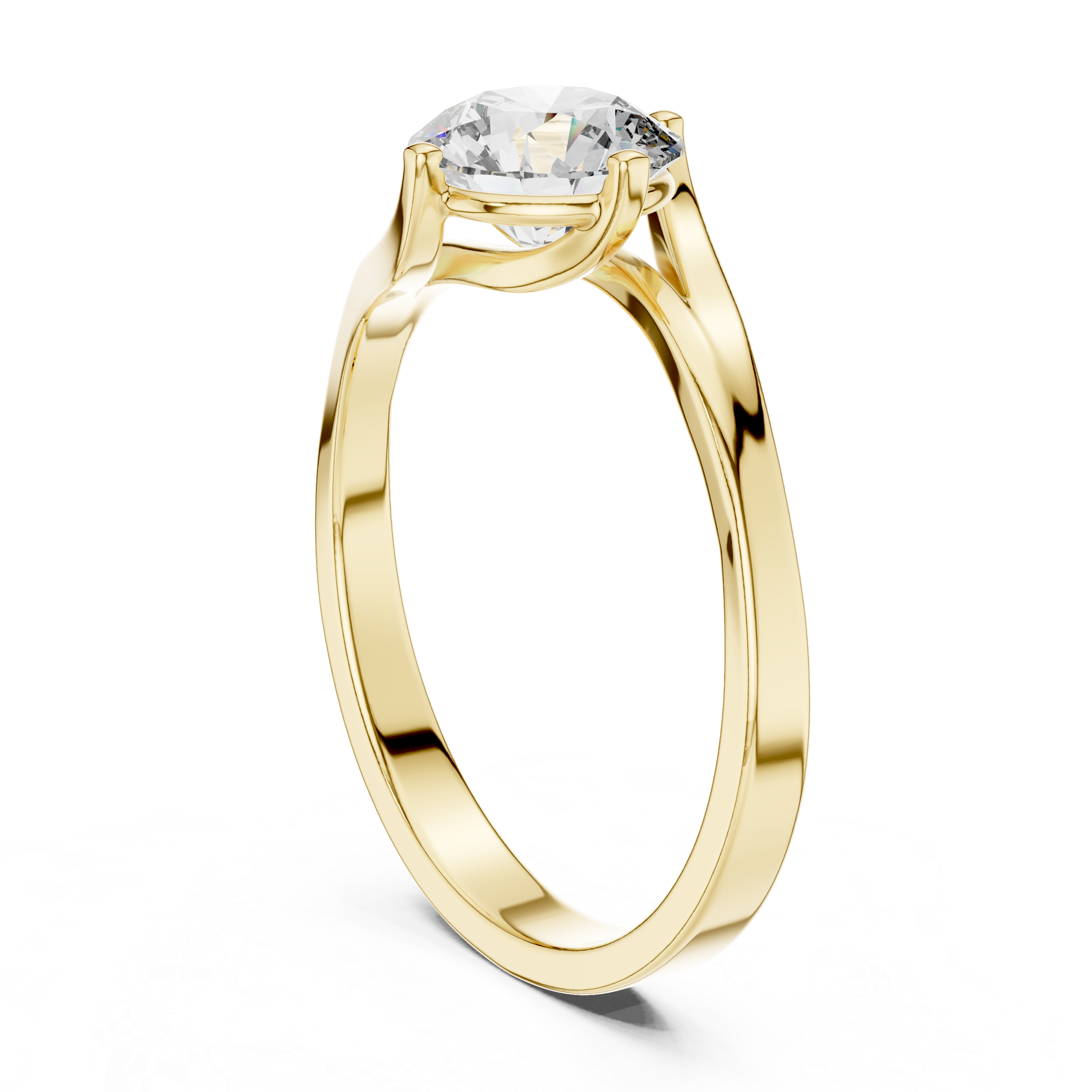 Modern Twist Bypass Ring Design