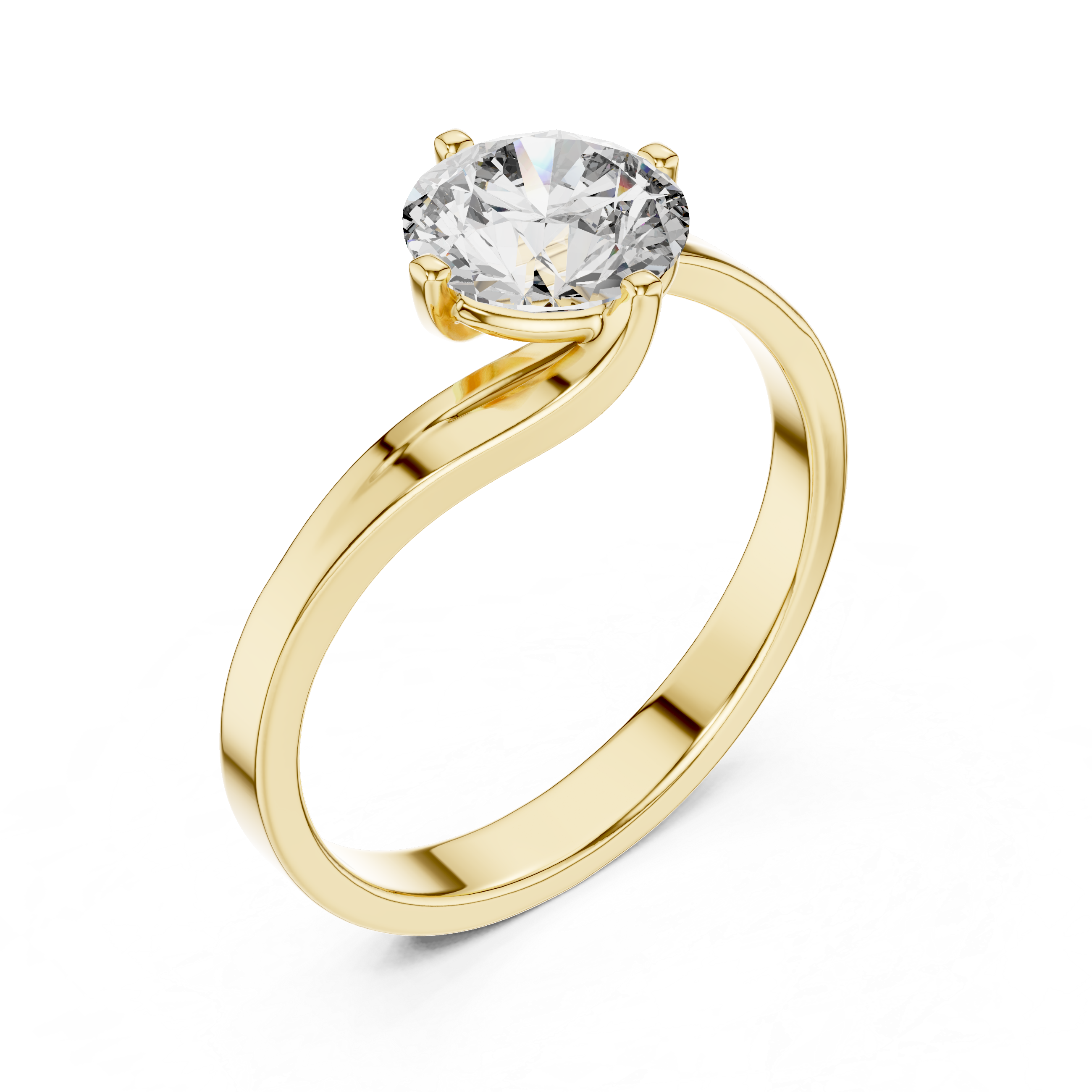 Modern Twist Bypass Ring Design