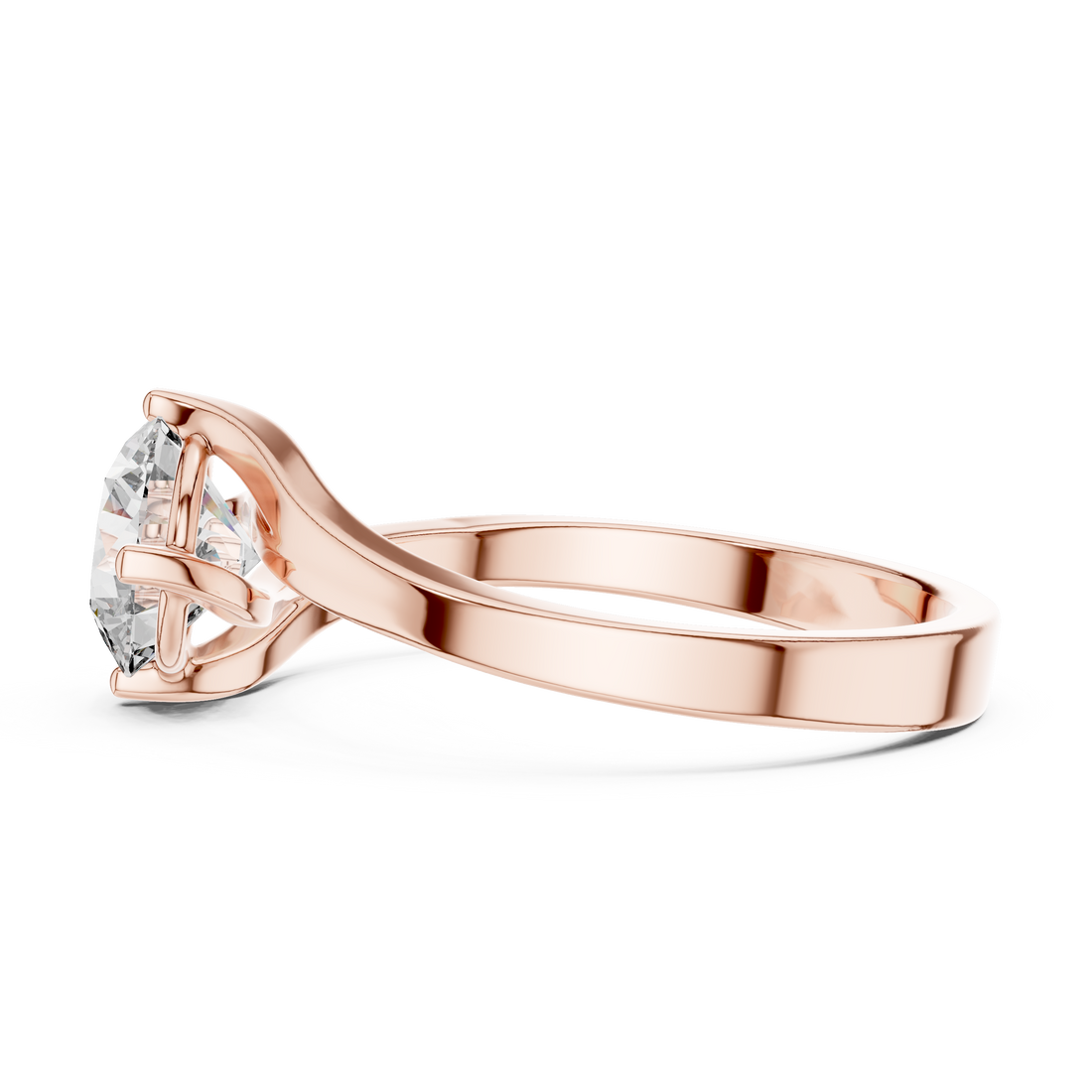 Modern Twist Bypass Ring Design