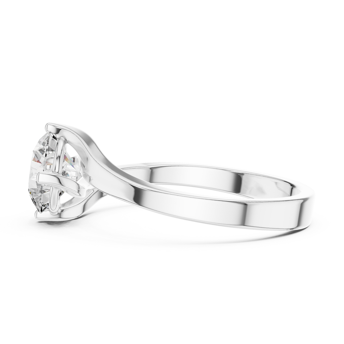 Modern Twist Bypass Ring Design