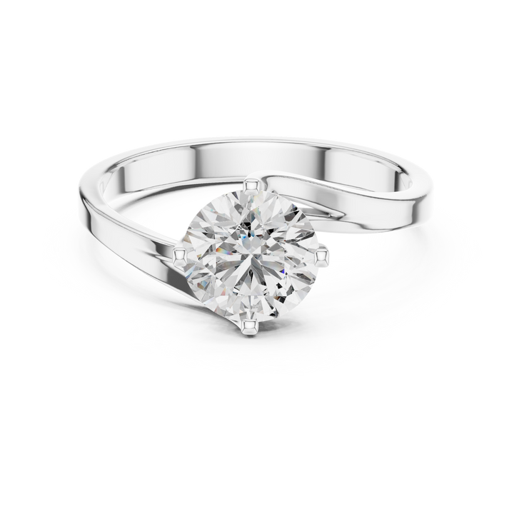 Modern Twist Bypass Ring Design