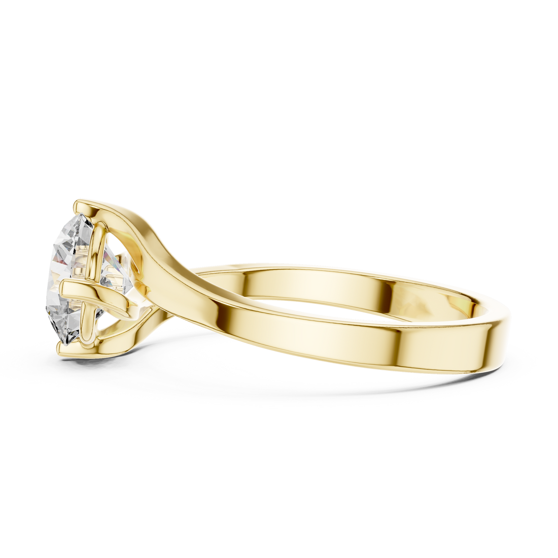 Modern Twist Bypass Ring Design