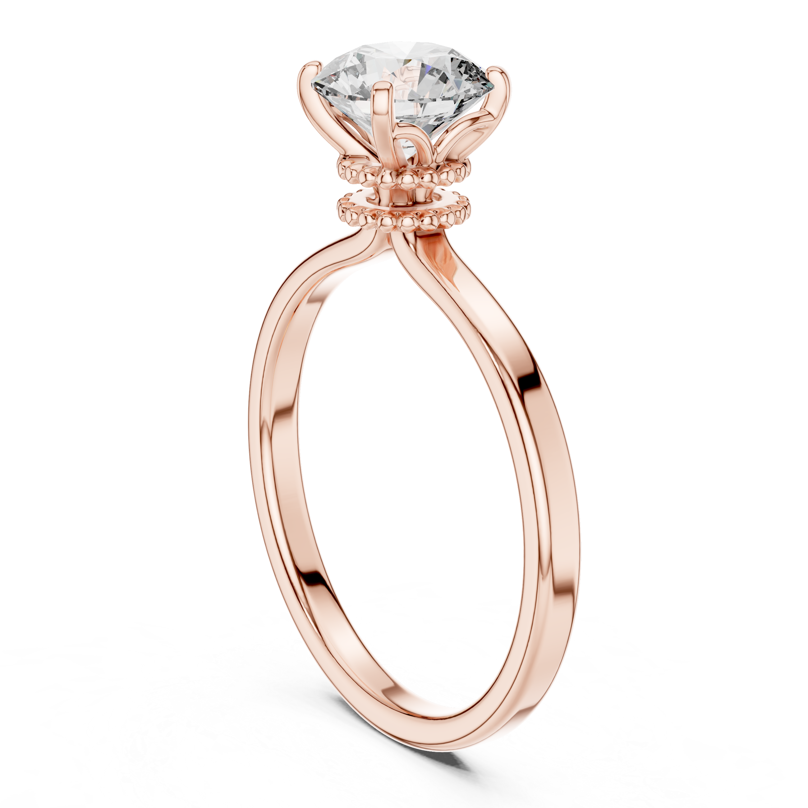 Stylish Open Twist Double Ring Design