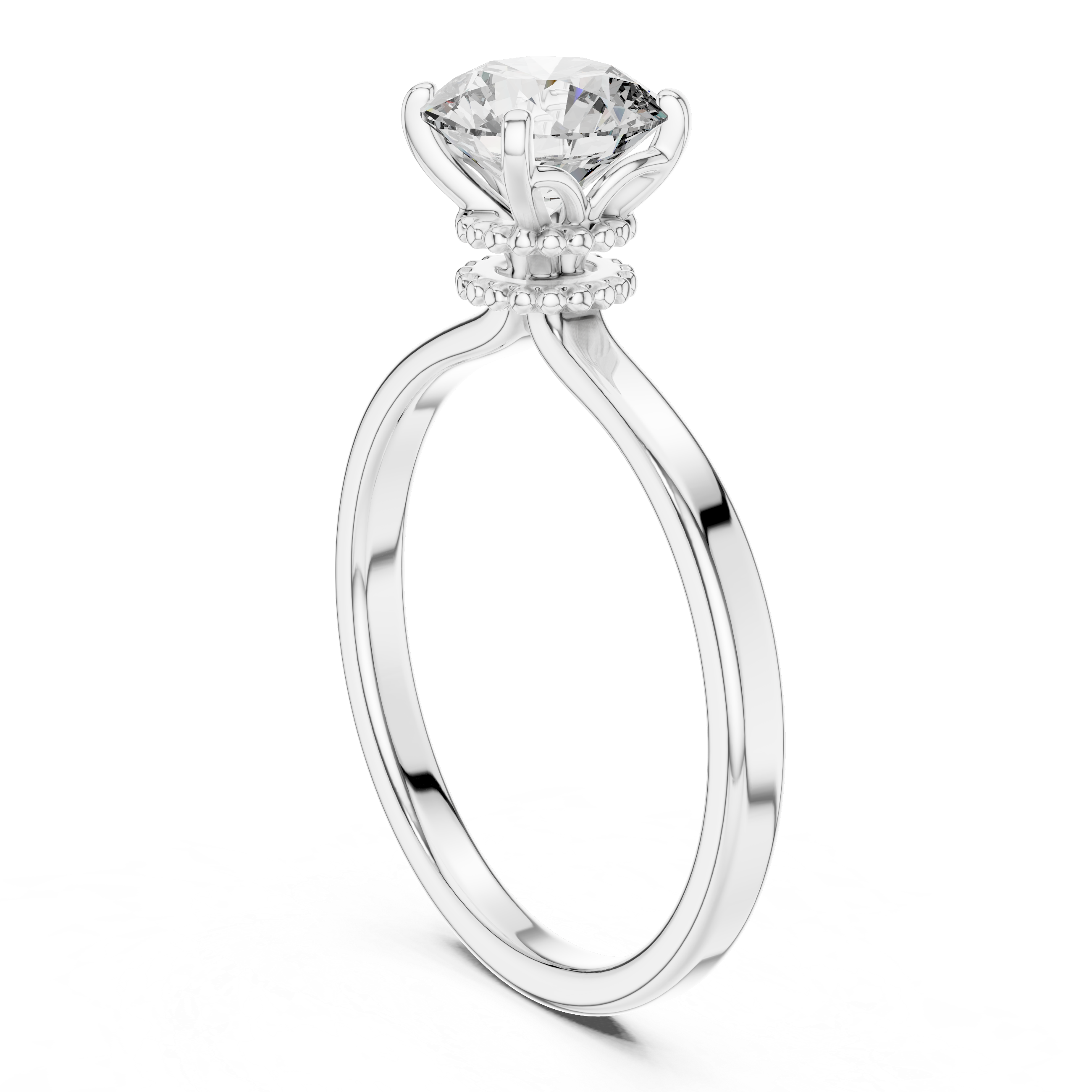 Stylish Open Twist Double Ring Design
