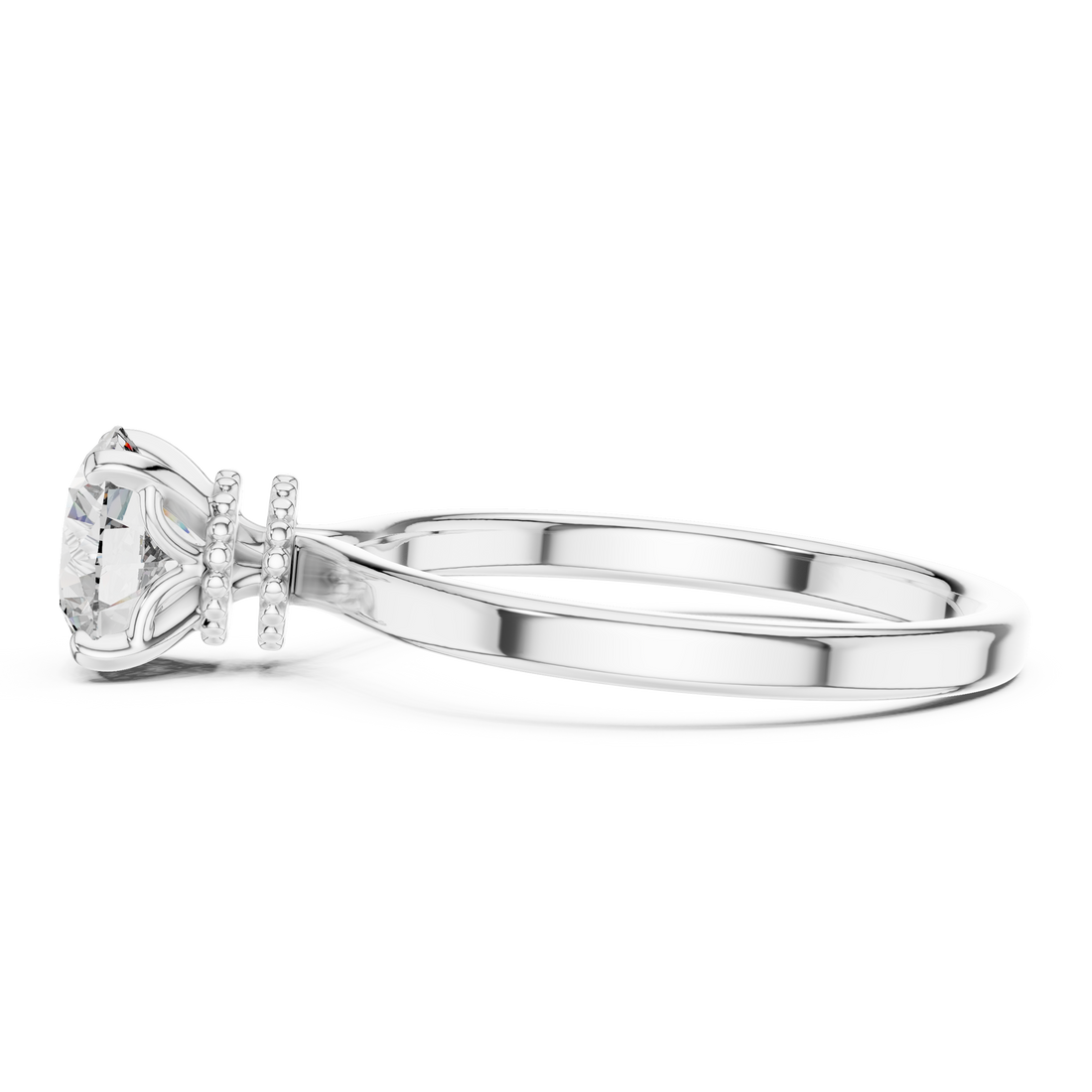 Stylish Open Twist Double Ring Design