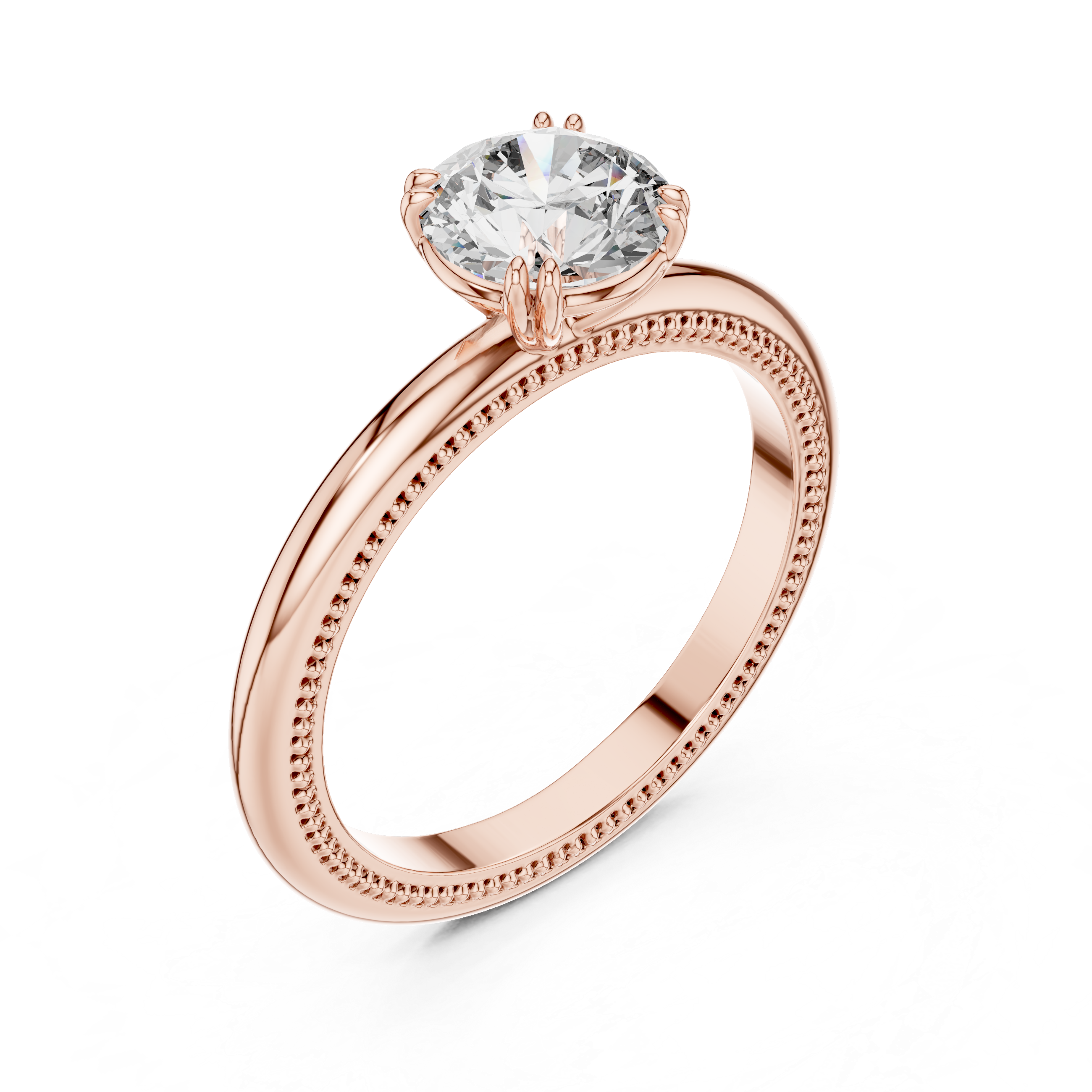 Luxury Round Solitaire Ring for Women