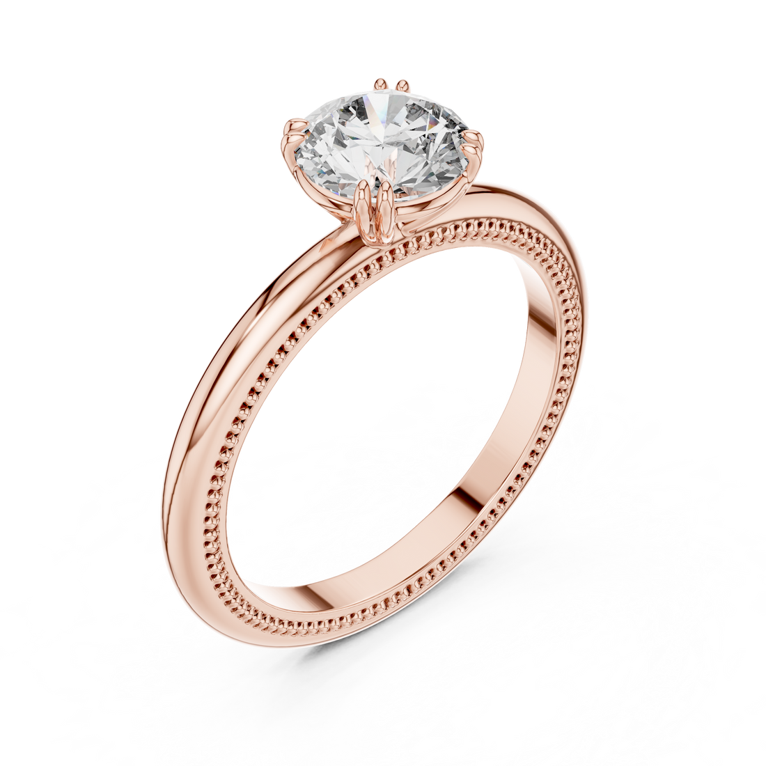 Luxury Round Solitaire Ring for Women