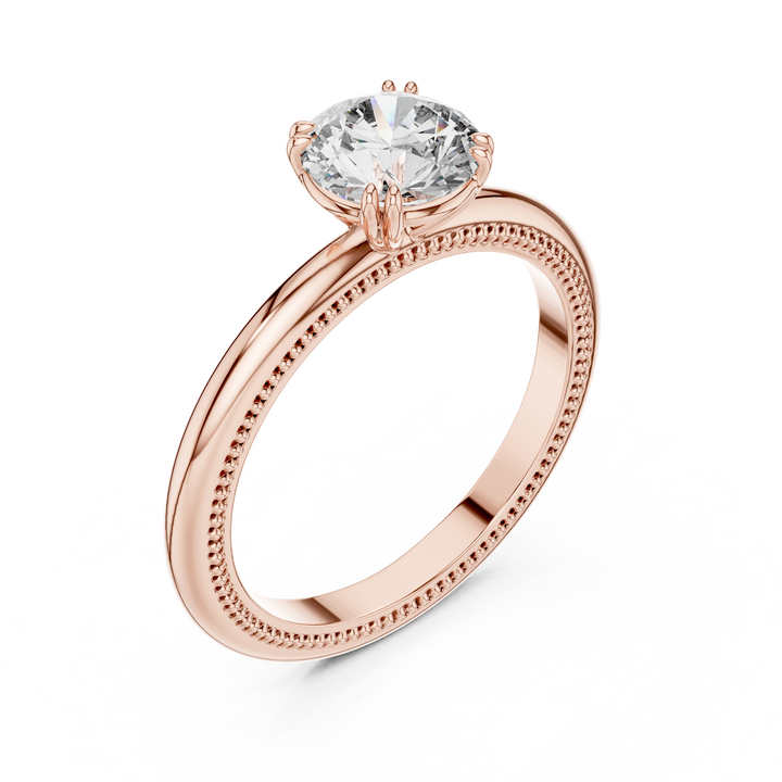 Luxury Round Solitaire Ring for Women