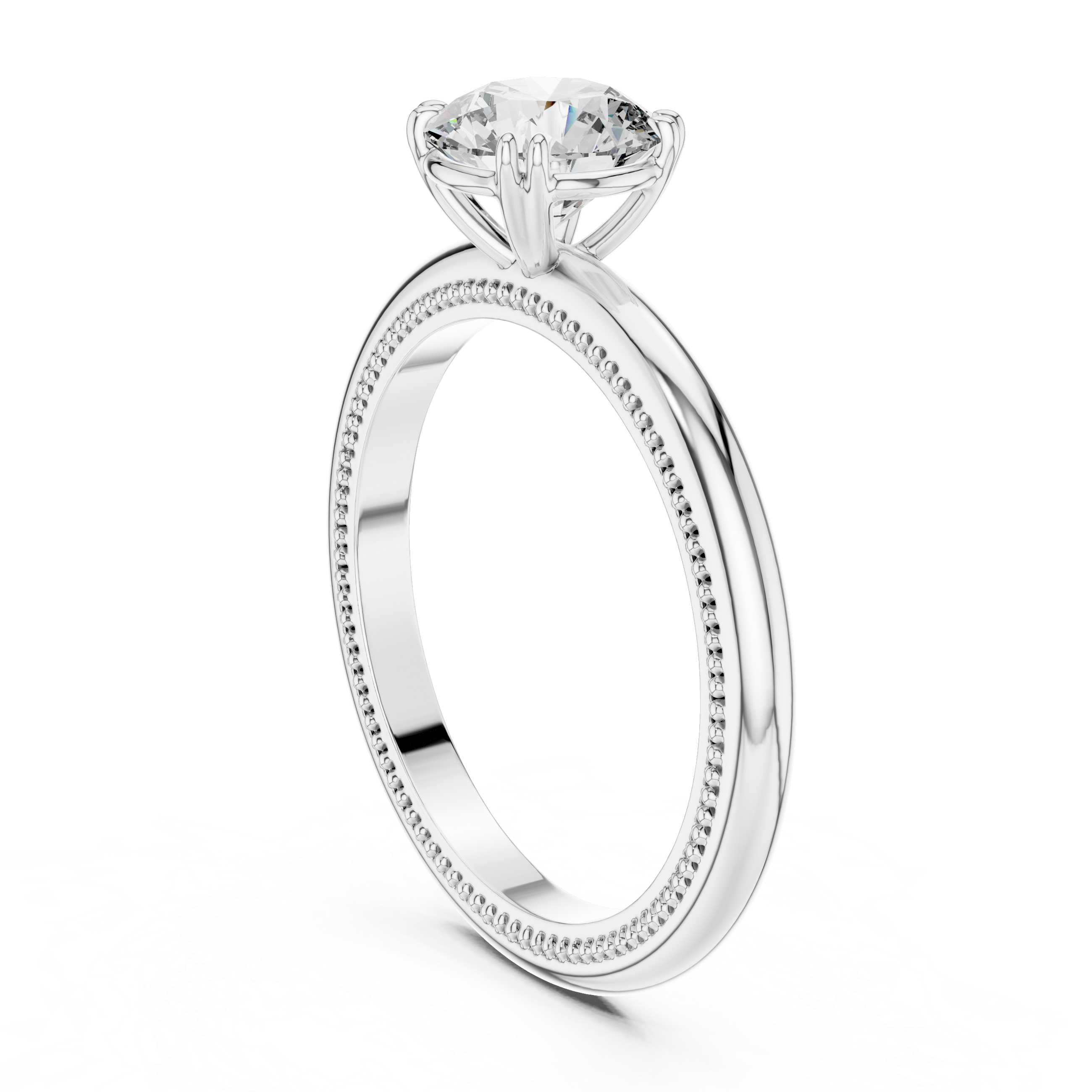 Luxury Round Solitaire Ring for Women
