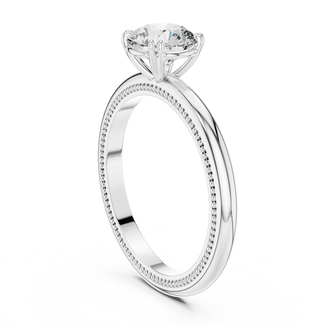 Luxury Round Solitaire Ring for Women